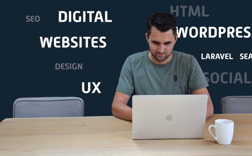 Martin WordPress developer website maken op kantoor in Arnhem